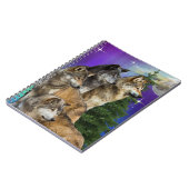 Wolf und Mond Notizblock (Linke Seite)