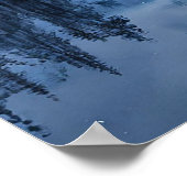 Wolf und Mond Poster (Ecke)