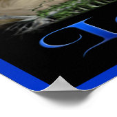 Wolf und Mond Poster (Ecke)