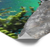 Wolf und Mond Poster (Ecke)