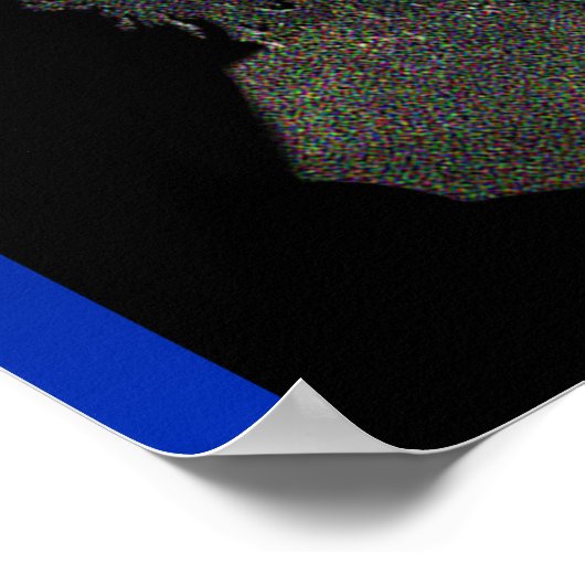 Wolf und Mond Poster (Ecke)