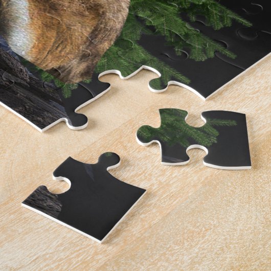 Wolf und Mond Puzzle (Seite)