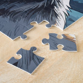 Wolf und Mond Puzzle (Seite)