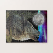 Wolf und Mond Puzzle (Horizontal)