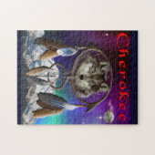 Wolf und Mond Puzzle (Horizontal)