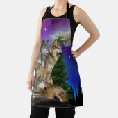 Wolf und Mond Schürze (InSitu)