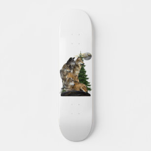 Wolf und Mond Skateboard