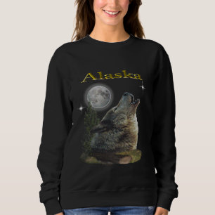 Wolf und Mond Sweatshirt