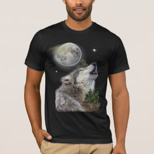 Wolf und Mond T - Shirt