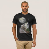 Wolf und Mond T - Shirt (Vorne ganz)