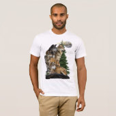 Wolf und Mond T-Shirt (Vorne ganz)
