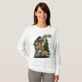 Wolf und Mond T-Shirt (Vorne ganz)