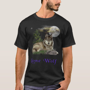 Wolf und Mond T-Shirt