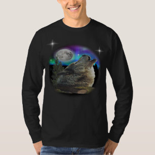 Wolf und Mond T-Shirt