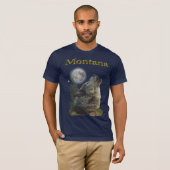 Wolf und Mond T-Shirt (Vorne ganz)