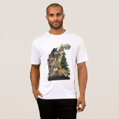 Wolf und Mond T-Shirt (Vorne ganz)