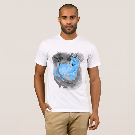 Wolf und Mond T-Shirt (Vorne ganz)