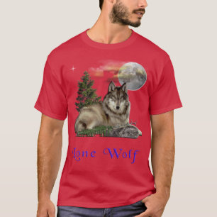 Wolf und Mond T-Shirt
