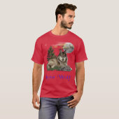 Wolf und Mond T-Shirt (Vorne ganz)