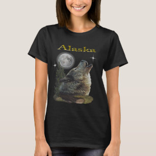 Wolf und Mond T-Shirt
