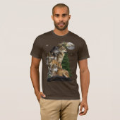 Wolf und Mond T-Shirt (Vorne ganz)