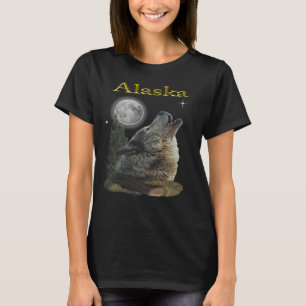 Wolf und Mond T-Shirt