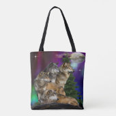 Wolf und Mond Tasche (Rückseite)