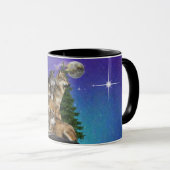 Wolf und Mond Tasse (VorderseiteRechts)