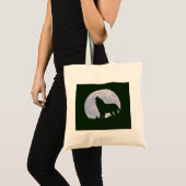 Wolf und Mond Tragetasche (Vorderseite (Produkt))