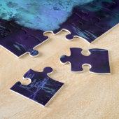 Wolf und Moon Jigsaw Puzzle Painting (Seite)