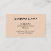 Wolf und Moon Nature Foto Visitenkarte (Rückseite)