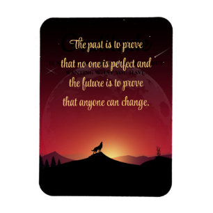 Wolf und Night Sky Niemand ist perfekt Magnet