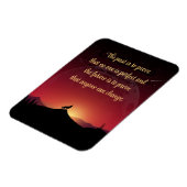 Wolf und Night Sky Niemand ist perfekt Magnet (Linke Seite)