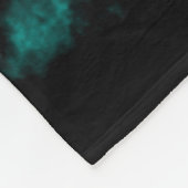 Wolf und Rabe in der Nacht Fleecedecke (Ecke)