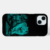 Wolf und Raven in der Nacht Case-Mate iPhone Hülle (Rückseite (Horizontal))