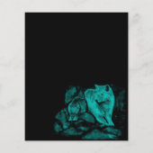 Wolf und Raven in der Nacht Flyer (Hinten)