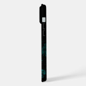 Wolf und Raven in der Nacht iPhone Hülle (Linke Seite)