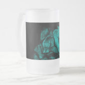 Wolf und Raven in der Nacht Mattglas Bierglas (Vorderseite Links)