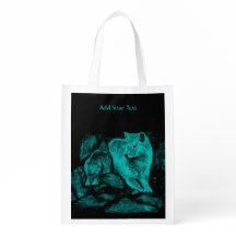 Wolf und Raven in der Nacht