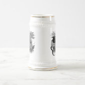 Wolf und Raven mit Skull Bierglas (Mittel)