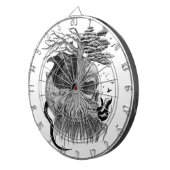 Wolf und Raven mit Skull Dartscheibe (Vorderseite rechts)