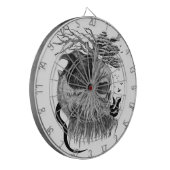 Wolf und Raven mit Skull Dartscheibe (Vorderseite Links)