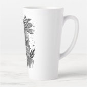 Wolf und Raven mit Skull Milchtasse (Rechts)