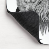 Wolf und Raven mit Skull Mousepad (Ecke)