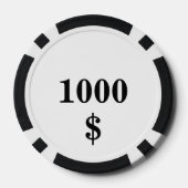 Wolf und Raven mit Skull Pokerchips (Rückseite)