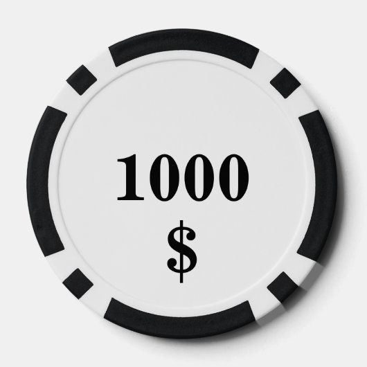 Wolf und Raven mit Skull Pokerchips (Rückseite)