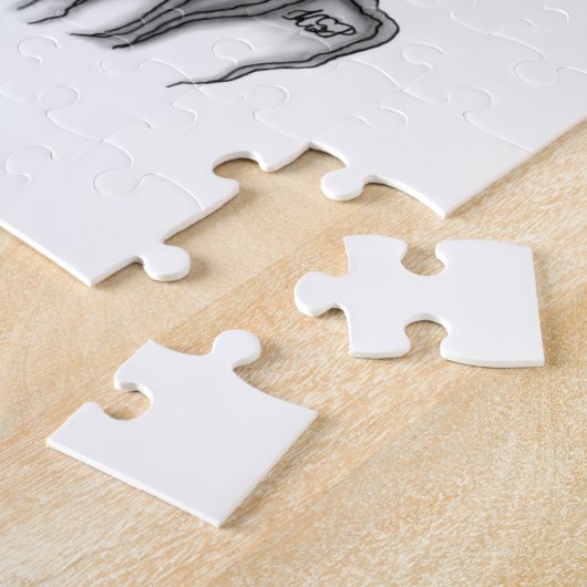 Wolf und Raven mit Skull Puzzle (Seite)