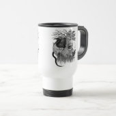 Wolf und Raven mit Skull Reisebecher (VorderseiteRechts)