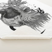 Wolf und Raven mit Skull Sherpadecke (3/4)
