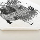 Wolf und Raven mit Skull Sherpadecke (3/4)